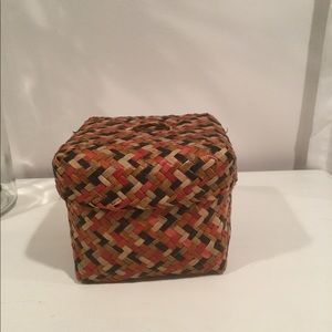 Lidded Basket for Jewelry or Makeup Storage